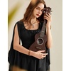 image:imageScarlet Darkness Women Renaissance Costume Split Sleeve Double Layer DressBlack