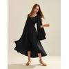 image:imageScarlet Darkness Women Renaissance Costume Split Sleeve Double Layer DressBlack