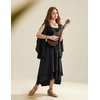 image:imageScarlet Darkness Women Renaissance Costume Split Sleeve Double Layer DressBlack