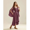 image:imageScarlet Darkness Women Renaissance Costume Split Sleeve Double Layer DressDusty Rose