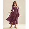 image:imageScarlet Darkness Women Renaissance Costume Split Sleeve Double Layer DressDusty Rose
