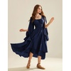 image:imageScarlet Darkness Women Renaissance Costume Split Sleeve Double Layer DressNavy Blue