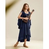 image:imageScarlet Darkness Women Renaissance Costume Split Sleeve Double Layer DressNavy Blue