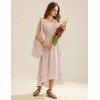image:imageScarlet Darkness Women Renaissance Costume Split Sleeve Double Layer DressNude Pink