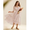 image:imageScarlet Darkness Women Renaissance Costume Split Sleeve Double Layer DressNude Pink