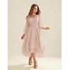 image:imageScarlet Darkness Women Renaissance Costume Split Sleeve Double Layer DressNude Pink