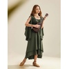 image:imageScarlet Darkness Women Renaissance Costume Split Sleeve Double Layer DressOlive Green