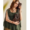 image:imageScarlet Darkness Women Renaissance Costume Split Sleeve Double Layer DressOlive Green