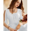image:imageScarlet Darkness Women Renaissance Costume Split Sleeve Double Layer DressWhite