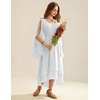 image:imageScarlet Darkness Women Renaissance Costume Split Sleeve Double Layer DressWhite