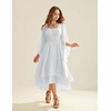 image:imageScarlet Darkness Women Renaissance Costume Split Sleeve Double Layer DressWhite
