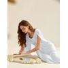 image:imageScarlet Darkness Women Renaissance Costume Split Sleeve Double Layer DressWhite