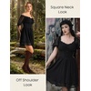 image:imageScarlet Darkness Women Renaissance Dress Mini Short Sleeve Fairy CostumeBlack