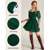 image:imageScarlet Darkness Women Renaissance Dress Mini Short Sleeve Fairy CostumeDark Green