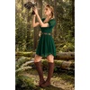 image:imageScarlet Darkness Women Renaissance Dress Mini Short Sleeve Fairy CostumeDark Green