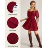 image:imageScarlet Darkness Women Renaissance Dress Mini Short Sleeve Fairy CostumeDark Red
