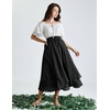 image:imageScarlet Darkness Women Renaissance Long Skirt A Line Layered Maxi SkirtsBlack