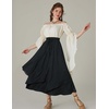 image:imageScarlet Darkness Women Renaissance Long Skirt A Line Layered Maxi SkirtsBlack