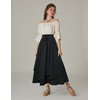 image:imageScarlet Darkness Women Renaissance Long Skirt A Line Layered Maxi SkirtsBlack