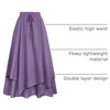 image:imageScarlet Darkness Women Renaissance Long Skirt A Line Layered Maxi SkirtsPurple