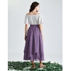 image:imageScarlet Darkness Women Renaissance Long Skirt A Line Layered Maxi SkirtsPurple