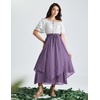 image:imageScarlet Darkness Women Renaissance Long Skirt A Line Layered Maxi SkirtsPurple