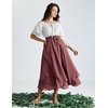 image:imageScarlet Darkness Women Renaissance Long Skirt A Line Layered Maxi SkirtsWithered Rose