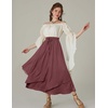 image:imageScarlet Darkness Women Renaissance Long Skirt A Line Layered Maxi SkirtsWithered Rose