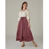 image:imageScarlet Darkness Women Renaissance Long Skirt A Line Layered Maxi SkirtsWithered Rose