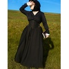 image:imageScarlet Darkness Women Renaissance Maxi Skirt Victorian Flowy Long SkirtsBlack