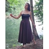 image:imageScarlet Darkness Women Renaissance Maxi Skirt Victorian Flowy Long SkirtsDark Brown