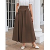 image:imageScarlet Darkness Women Renaissance Maxi Skirt Victorian Flowy Long SkirtsDeep Brown