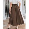 image:imageScarlet Darkness Women Renaissance Maxi Skirt Victorian Flowy Long SkirtsDeep Brown