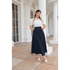 image:imageScarlet Darkness Women Renaissance Maxi Skirt Victorian Flowy Long SkirtsNavy Blue