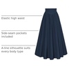 image:imageScarlet Darkness Women Renaissance Maxi Skirt Victorian Flowy Long SkirtsNavy Blue
