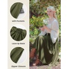 image:imageScarlet Darkness Women Renaissance Maxi Skirt Victorian Flowy Long SkirtsOlive Green