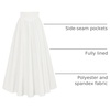 image:imageScarlet Darkness Women Renaissance Maxi Skirt Victorian Flowy Long SkirtsWhite