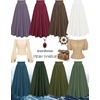 image:imageScarlet Darkness Women Renaissance Maxi Skirt Victorian Flowy Long SkirtsWhite