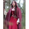 image:imageScarlet Darkness Women Renaissance Maxi Skirt Victorian Flowy Long SkirtsWine Red