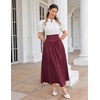 image:imageScarlet Darkness Women Renaissance Maxi Skirt Victorian Flowy Long SkirtsWine Red