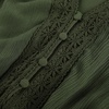 image:imageScarlet Darkness Women Renaissance Peasant Shirt Bell Sleeve Pirate TopDark Olive Green