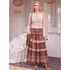 image:imageScarlet Darkness Women Renaissance Peasant Shirt Bell Sleeve Pirate TopOatmeal