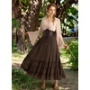image:imageScarlet Darkness Women Renaissance Peasant Shirt Bell Sleeve Pirate TopOatmeal