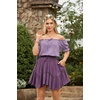 image:imageScarlet Darkness Women Renaissance Pirate Flowy Mini Skirts with ShortsPurple