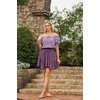 image:imageScarlet Darkness Women Renaissance Pirate Flowy Mini Skirts with ShortsPurple