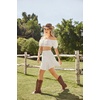 image:imageScarlet Darkness Women Renaissance Pirate Flowy Mini Skirts with ShortsWhite