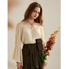 image:imageScarlet Darkness Women Renaissance Shirt Off Shoulder Bell Sleeve TopsApricot