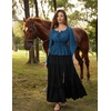 image:imageScarlet Darkness Women Renaissance Shirt Off Shoulder Bell Sleeve TopsNavy Blue
