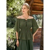 image:imageScarlet Darkness Women Renaissance Shirt Off Shoulder Bell Sleeve TopsOlive Green