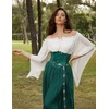 image:imageScarlet Darkness Women Renaissance Shirt Off Shoulder Bell Sleeve TopsWhite